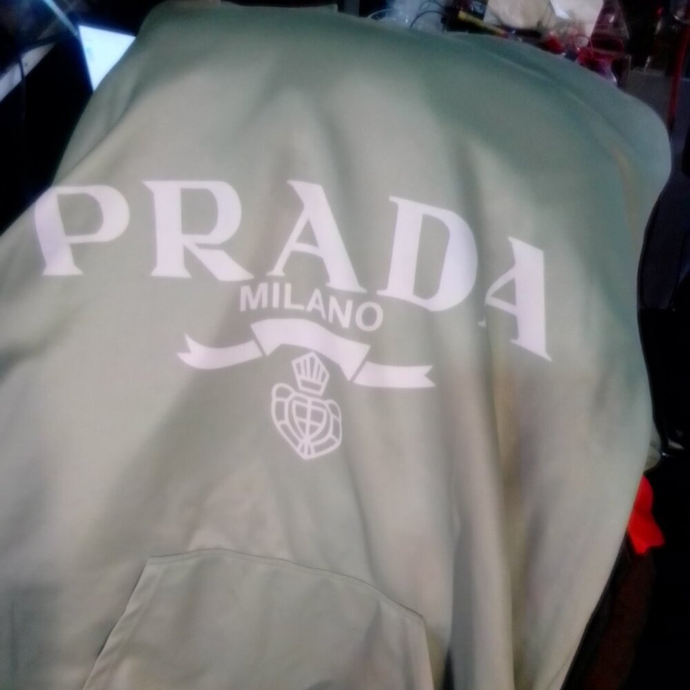 prada hooded sweater